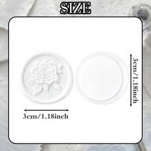 20 PCS 3D Relief Rose Pattern Wax Seal Stickers, Envelope Seal Stickers Envelope Seals Self-Adhesive Stickers For Wedding Party Birthday Christmas - 3D Rose - View 5