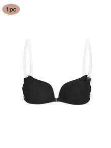 Women's Invisible Adhesive Bra, Silicone Material, Transparent Straps, Excellent Push-Up Effect - Multicolor - View 4