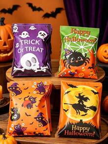 27pcs Halloween Gift Bags With Stickers, Halloween Cash Envelopes, Halloween Candy & Cookie Bags, Snack Bags, Halloween Gift Wrapping Supplies, Halloween Decorations, Trick Or Treat, Halloween Party Supplies, Halloween Gifts, Party Favor Bags - Halloween Ghost Witch - View 4