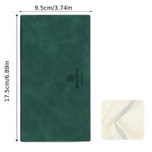 1 pezzo Taccuino A6 a griglia, design minimalista adatto per organizzatore personale - Copertina rigida in finta pelle, impermeabile, pagine a griglia standard universitario, diario artistico, adatto per prendere appunti, schizzi e pianificazione, forniture scolastiche - Taglia unica - Visualizzare 2