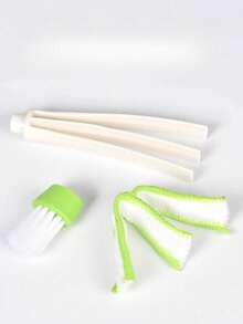 Handheld Double-Sided Cleaning Brush, Suitable For Cleaning Gaps And Hard-To-Reach Areas. Can Be Used To Clean Windowsills, Blinds, Air Conditioner Vents, Cabinet Gaps And Screen Mesh. Detachable, Washable And Reusable. - Multicolor - View 8