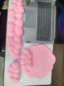 Cloud Wrist Rests & Ergonomic Mouse Pads, Cloud Keyboard Wrist Rests With Non-Slip Base, Foam Wrist Cushions For Keyboard & Mouse, Ideal For Typing, Gaming & Office Use - View 28