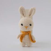Hand-Woven Rabbit Rattle, Baby Hand Rattle, Grasping Toy, Built-In Bell, 3D Cute Design, Rich Details, Attracts Baby's Attention, Exercises Baby's Hearing, Perfect Birthday Commemorative Gift, Halloween Gift, Christmas Gift For Baby - Multicolor - View 11
