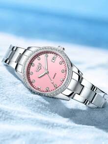 LIGE Classic 3-Hand Women's New Watch, Date Display, Multi-Function Chronograph, Exquisite Small Elegant High-End - Silver - View 8
