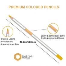 72pcs Oil-Based Colored Pencils Suitable For Drawing, Blending & Shading - Rich Multicolor Wood Pencils With Wood, Durable Color For Artists & Students, Ideal For Blending Effects,For Professional Artistic Use - 72 Colored Drawing Pencils - View 2