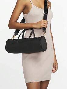 Nike Portable Shoulder Bag With Adjustable Shoulder Strap, Casual And Versatile, Unisex, Black - Black - View 1