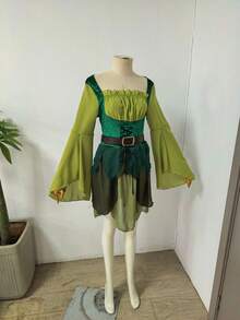 Disfraz de mago elfo medieval para mujer, disfraz de cosplay para Halloween - 25011 Elfo Oscuro (alas y orejas no incluidas) - Ver 11