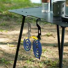 Outdoor Stainless Steel Foldable Multi-Function Tool, Mosquito Coil Holder, Mosquito Coil Hook, Bottle Opener, Ruler With Markings, Portable, Suitable For Camping And Hiking - Hook Up - View 2
