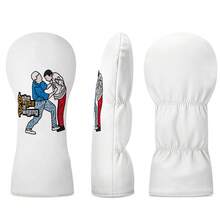 1PC Golf Club Covers With Cartoon Little Figures Pattern, Suitable For Male And Female Outdoor Golf Lovers. A Must-Have Golf Club Protector. - Multicolor - View 4