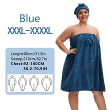 Juego de 2, Tamaños 80*210cm/80*160cm, 350Gsm, Falda de Baño Extra Grande + Gorro de Ducha de Princesa, Ajustable Adecuado para M-XXXXL, Falda de Baño Engrosada, Ideal para Uso Doméstico, Viajes, Sauna y Spa, Dimensiones 31.5*82.7In/31.5*63In. - Multicolor - Ver 10