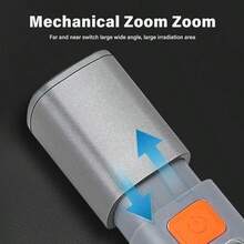 1PC Mini Zoomable LED Flashlight, High Bright Long Range COB Flood Light Portable Torch With Lock Buckle Design For Outdoor Camping Emergency Daily Use - Flashlight - View 2