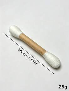 Cute Giant Cotton Swab Cat Chew Toy 15cm/30cm Two Sizes Wool Felt Matatabi Stick Built-In Catnip Indoor Interactive Pet Toy For All Cats - White - View 5