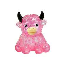 1/2/4pcs Glitter Crystal Highland Cow Squishy Finger Toy, Soft Slow Rebound Stress Ball, Cute Sensory Squeeze Toy For Kids And Adults, Anxiety Relief Desk Decor, Party Favor, Classroom Prize, Gift Bag Filler, Random Color - Multicolor - View 7