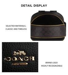 Ransel Wanita Coach Court Series Classic Monogram CZ176IMXAQ - Warna kayu walnut dengan hitam CZ176IMXAQ - View 10