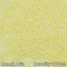 100顆 4mm 馬卡龍色奶油玻璃米珠,DIY珠寶製作,手工串珠DIY材料包,珠寶配件 - diy奶油珠 - 查看 22