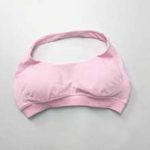 NCLAGEN-Sujetador deportivo de impacto para mujer, Top Halter sin costuras, soporte alto, realce, espalda abierta, ropa de gimnasio, ropa interior de entrenamiento para Yoga y Fitness - Gris Claro - Ver 11