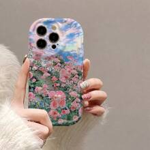 1 Soft TPU Case, Cream Style Wavy Edge Design, 3D Curved Frame, Camera Protection, Shockproof, Wear-Resistant, Premium Design, Compatible With The Series . MXNYBLK611 - NYBL-wH-mXNYBLK611 - View 4