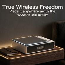 LOKMAT CD201 便攜式藍牙 CD 播放器,內建立體聲喇叭,4000mAh 可充電電池,配備遙控器,支援多種播放模式(CD、音訊線、USB、藍牙、FM、光纖和 AUX) - 查看 7