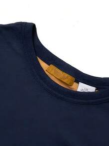 Timberland Summer New Outdoor Sports Casual Loose Skin-Friendly Breathable Reversible Men's Round Neck Short Sleeve T-Shirt - Royal Blue/Orange - View 9