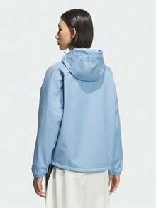 Adidas 女款 MS Softshell JK 梭織連帽外套 KC0087 - 藍色 - 查看 3