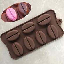 7/55 Cavity 3D Coffee Bean Shaped Baking Silicone Mold With Dropper Set, High Quality Material Kitchen Tool, Reusable All Year Round, Heat Resistant, Odorless, Foldable, Non-Stick And Easy Release, Easy To Clean Chocolate Ice Cube Mold, Suitable For Chocolate, Candy, Resin Crafts, Baking, Small Snacks Baking Mold, Perfect For Home Baking Activities, Birthday Parties, Friends Gatherings And Other Holidays - Multicolor - View 14