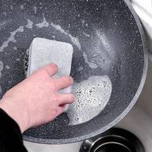 10/20/30pcs Magic 3-Layer Cleaning Sponge, Reusable Flat Bottom Pan Dish Scouring Pad, Household Kitchen Sponge Wet Wipe Brush Cleaning Tool - Three-layer Cleaning Sponge - View 4