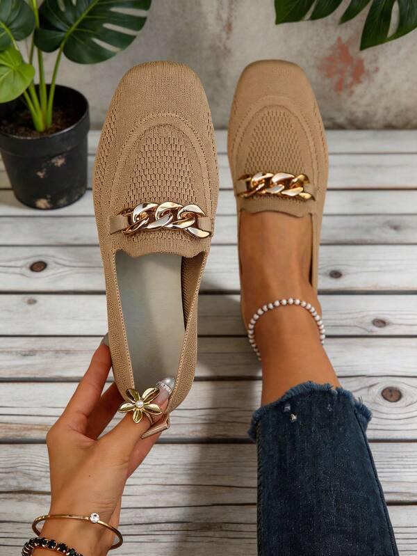 Sandalias tipo pantufla de punta cuadrada para mujer, cómodas sandalias de playa de talla grande y suaves, de unicolor, estilo preppy casual bohemio para exteriores, tipo slip-on
