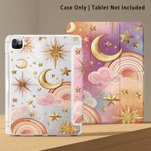 粉色雲朵、月亮、星星、行星圖案，1件平板電腦保護殼附支架，相容於 Honor 8/9/10/X8/X8A/X9/X8Pro/X9Pro、MatePad Se 11 吋/MatePad 11 吋/11.5 吋、MatePad Pro、Apple 10代/11代 2025 (A16) - 款式31 - 查看 6