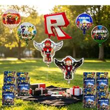 Roblox 14个装多色可重复使用礼品袋，青少年派对礼品盒，生日、节日、糖果、日常礼物、派对装饰 - roblo 鋁箔氣球 袋B - 查看 4