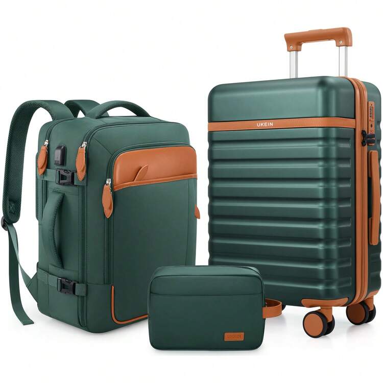 スンユン セット UKEIN Luggage Sets 3 Piece, Carry On Luggage 20 Inch With Spinner