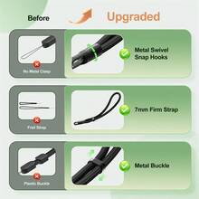 2pcs Wrist Strap, Adjustable Phone Strap, Phone Safety Buckle, Strap Buckle, Sturdy Material, Easy To Clean, Suitable For Smartphones - Black, Essential Item For Going Out - A - View 5