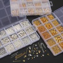 1200pcs Bracelet Making Kit, 15-Compartment Storage Box, Alloy Beads Jewelry Accessories Set, Gold/Silver/Mixed Color, DIY Handmade Gift, Suitable For Beginners - Metal Hardware Set - View 11