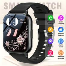 Reloj inteligente deportivo con pantalla LED de color curva de alta definición, pantalla táctil laminada completa multilingüe, reproductor de música, función de teléfono, notificación de mensajes - Multicolor - Ver 1