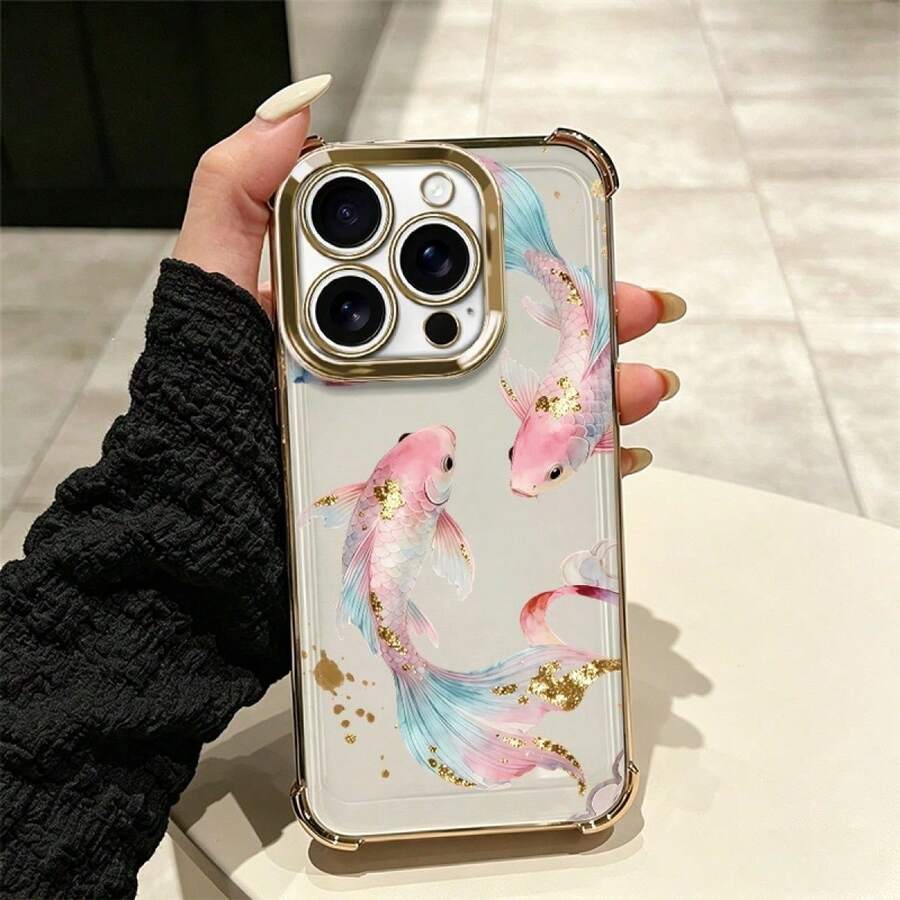 Koi Modern Design Cell Phone Case With Full Drop Protection And Features, Suitable For Multiple Mobile Models Such As 5 Series Up To 17 Pro Including Plus, Pro, Pro And 16e, A And S Series With A03, A04, A04e, A05, A06, A12, A15, A22, A32, A34, A35, A54, A55, S23, S24 Ultra, Moto G52, G54, G84, C40, C65, M5s, M6 Pro 4G, X5, Pro And 9A, A3, Note 11 4G, Comfortable And Durable Case For Everyday Personal Use - 多色3 - 查看 1