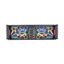 Portable Multi-Function Push-Up Board Set With Handles, Foldable Fitness Equipment For Chest, Abdominal, Arm And Back Training - Multicolor - View 8