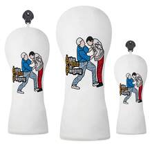 1PC Golf Club Covers With Cartoon Little Figures Pattern, Suitable For Male And Female Outdoor Golf Lovers. A Must-Have Golf Club Protector. - Multicolor - View 2