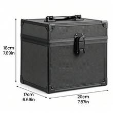 Graded Cards Storage Box, Aluminum Alloy Sports Trading Card Box Compatible - Black - View 7