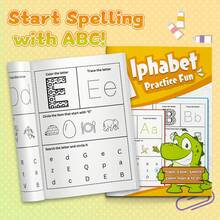Uppercase And Lowercase Letter Practice Book - With Stroke Guidance For Tracing Uppercase And Lowercase Letters, Letter Pronunciation And Word Practice Activities, Clear Writing Lines For Daily Practice, Develop Writing Skills, Letter Recognition, Vocabulary And Early Reading Skills - Letter Practice - View 15