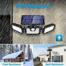 74LED Solar Outdoor Lights,Pathway Lights,Outdoor Lights With Solar,Led Lights,Wall Light,Advanced Motion Detection 16-26 Feet Sensing Range,Durable Weatherproof Design For Patio,Garage,Porch,Yard,Gazebo Outdoor,Outside Decor,Room Decor,Garden Decor - 74LED - View 4