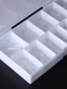 軟膠美甲片 504片 透明長款芭蕾舞/棺材形半覆蓋假指甲 12種尺寸 中號 預成型 無C弧度 壓克力假指甲 適用沙龍、DIY美甲、美甲藝術與居家使用 - 無色 - 查看 7