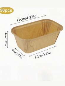 Non-Stick Baking Cups, Suitable For Bread, Cupcakes, Desserts - Rectangular Mini Muffin Molds, Textured Design, Stackable, Paper Material, Even Baking, Leak-Proof - Multicolor - View 9