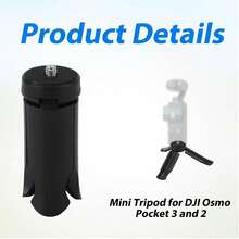 三腳架 Mini Vlog 三腳架，適用於 Pocket 3/4、OM Osmo Mobile 7P 6、13 Max Hero、X5 X3 X4、Action 5 Pro，Smooth Hohem Feiyu DSLR 相機桌面支架手柄配件 - 查看 5