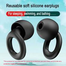 Reusable Silicone Earplugs, Noise-Reducing Earplugs For Sleep, Swimming, Travel, Studying, Work, Ultra-Soft Comfortable Hearing Protection, Flexible Custom Fit, 24dB SNR, Durable Daily Use Ear Plugs For Adults And Teens ﻿ - One Size Fits All - View 2