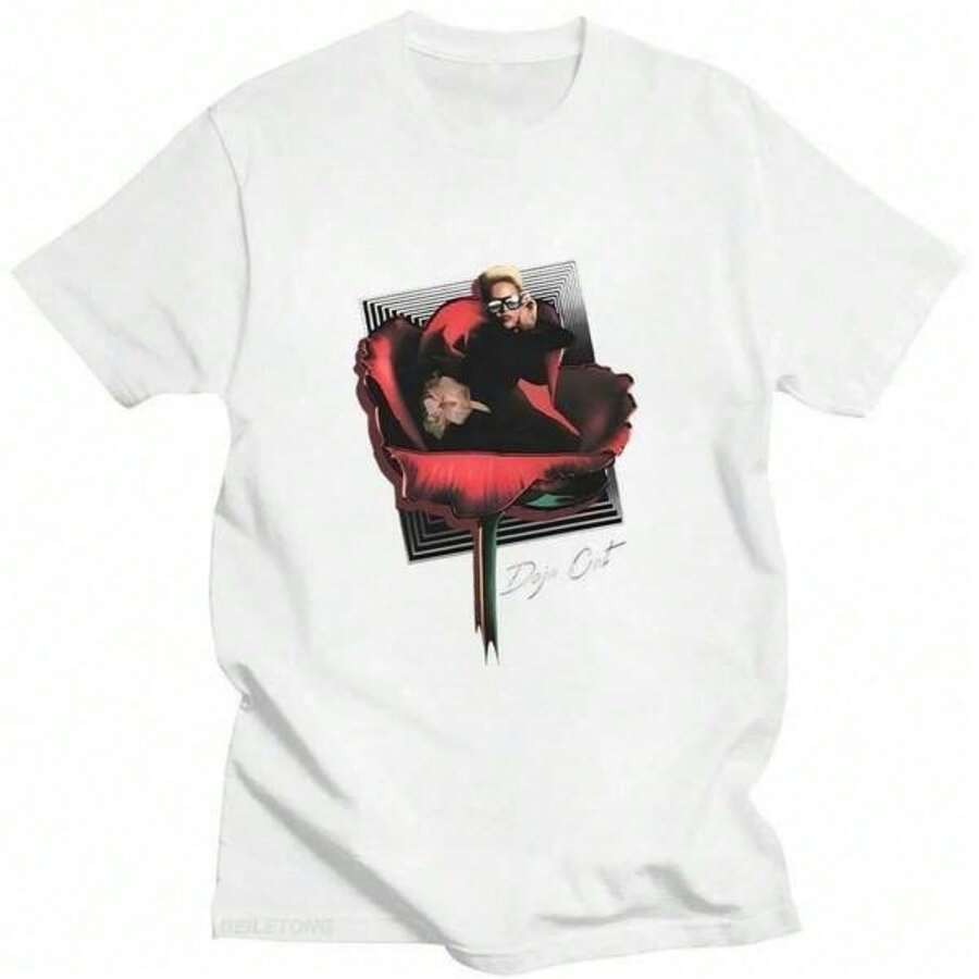 Camiseta Doja Cat Vie In Bloom, rapera Doja Cat, estilo retro, con estampado gráfico, para hombre y mujer, moda clásica, camiseta informal de . - Blanco - Ver 1