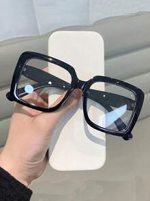 1 Pair Square Frame Fashion Casual Women's Non-Prescription Glasses - Multicolor - View 5