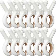 Windproof Clothes Drying Clips - Silicone Padded No-Mark Hangers, Specialized Windproof Drying Fixers, Laundry Clips, Extra-Large Mattress Drying Clips - Ideal For Poolside Beach Chairs, Drying Clothes, Quilts, And Daily Hanging Needs - Multicolor - View 13
