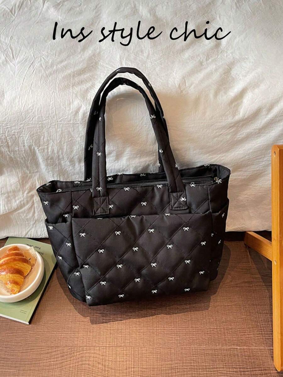 New Women's Handbag In Solid Pink, With A Spacious Interior Including A Cup Holder, Smooth Metal Zipper Closure, Double Handles For Carrying On The Shoulder Or In The Hand, Suitable For - Redwood - View 1