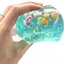 Juguete antiestrés sensorial con tema oceánico de Malta, decorado con elementos de conchas de dibujos animados, caracolas, peces y helados, alivia la ansiedad de manera efectiva, adecuado para espacios al aire libre y entornos de oficina - Multicolor - Ver 4