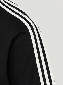 Adidas Originals Men's  WISH TEE Short Sleeve Knit Collarless T-Shirt TK7774 - Black - View 5