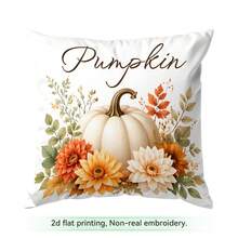 4pcs/1pc Sarung Bantal Motif Bunga Matahari dan Selamat Datang Musim Gugur, Sarung Bantal Cetak Satu Sisi, Cocok untuk Dekorasi Rumah Ruang Tamu dan Kamar Tidur, Sarung Bantal Sepanjang Musim - MultiWarna - View 12